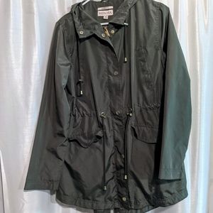 Merona Olive Green Rain Coat